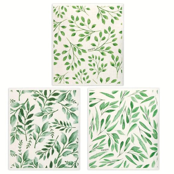 NEW Set of 6 Swedish Dishcloth - Plant, Leaves & Ivy - Reusable Sponge Cloth - Picture 8 of 8